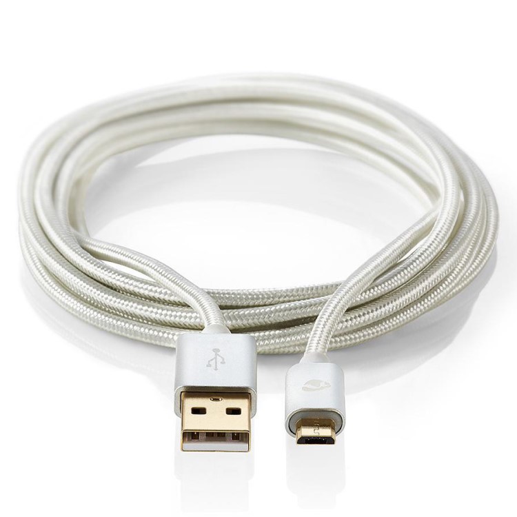 Pitkä USB-laturi kangasta