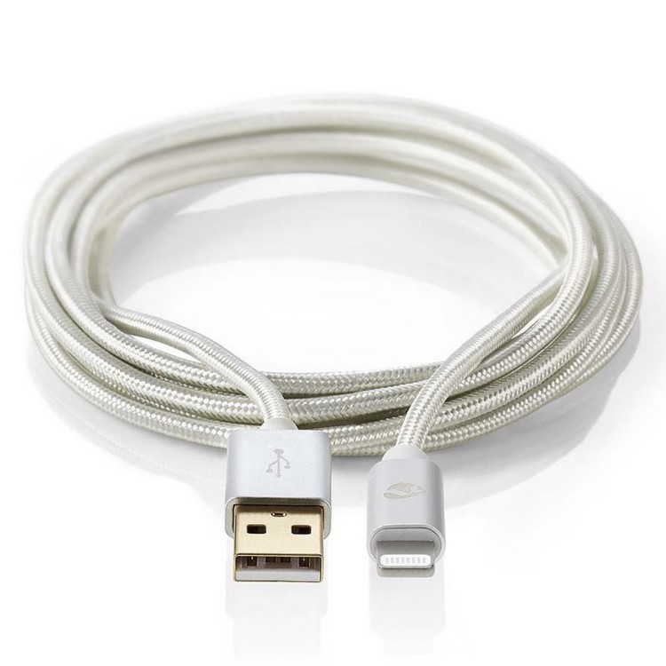 Pitkä USB-laturi kangasta